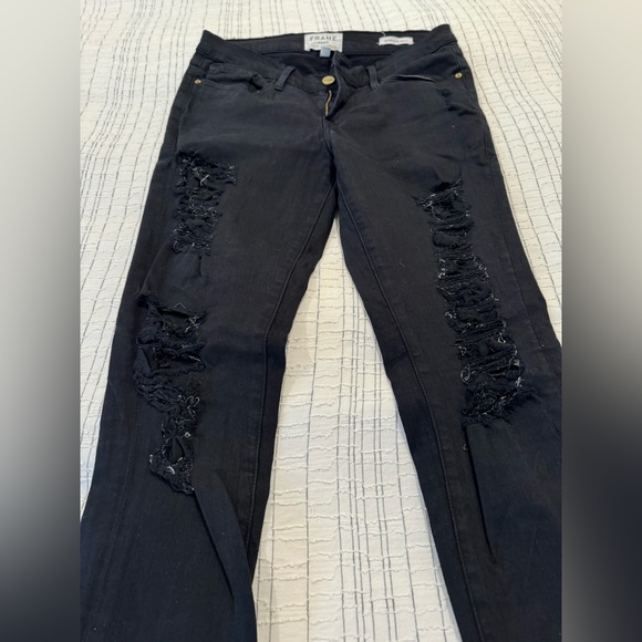 Frame ripped black jeans - Picture 2 of 4